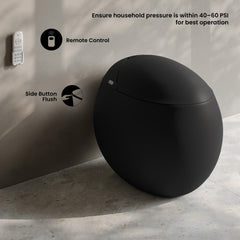 Swiss Madison Plaisir Smart One-Piece 1.28 GPF Single Flush Toilet in Matte Black