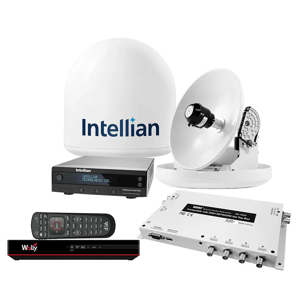 Intellian i2 US System w/DISH/Bell MIM-2 (w/3M RG6 Cable) 15M RG6 Cable DISH HD Wally Receiver [B4-209DNSB2] - Green Vista Living