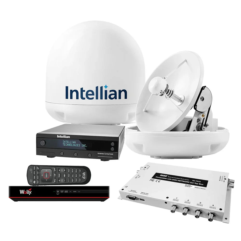 Intellian i3 US System w/DISH/Bell MIM-2 (w/3M RG6 Cable) 15M RG6 Cable DISH HD Wally Receiver [B4-309DNSB2] - Green Vista Living