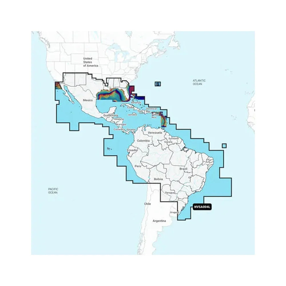 Garmin Navionics Vision+ NVSA004L -Mexico, the Caribbean to Brazil - Inland Coastal Marine Charts [010-C1285-00] - Green Vista Living