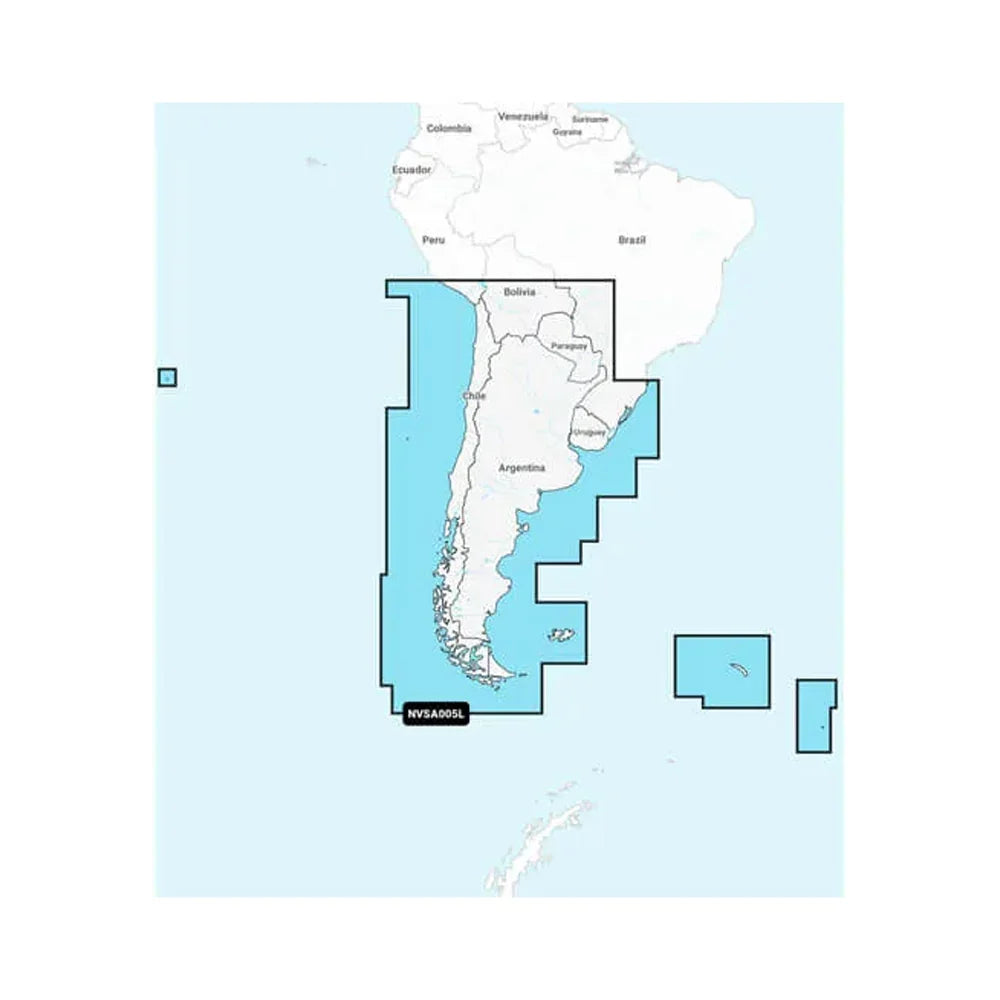 Garmin Navionics Vision+ NVSA005L - Chile, Argentina Easter Island - Marine Charts [010-C1286-00] - Green Vista Living
