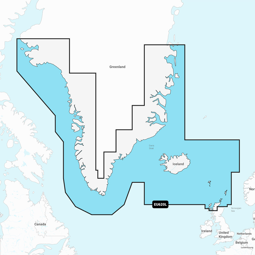 Garmin Navionics+ NSEU602L - Greenland  Iceland - Marine Chart [010-C1270-20] Garmin
