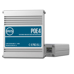 Iris Four Channel Uplink Power Over Ethernet Switch - IEEE802.3af 3at Compliant - 9-30VDC Input - 48VDC Output [POE4V2] - Green Vista Living