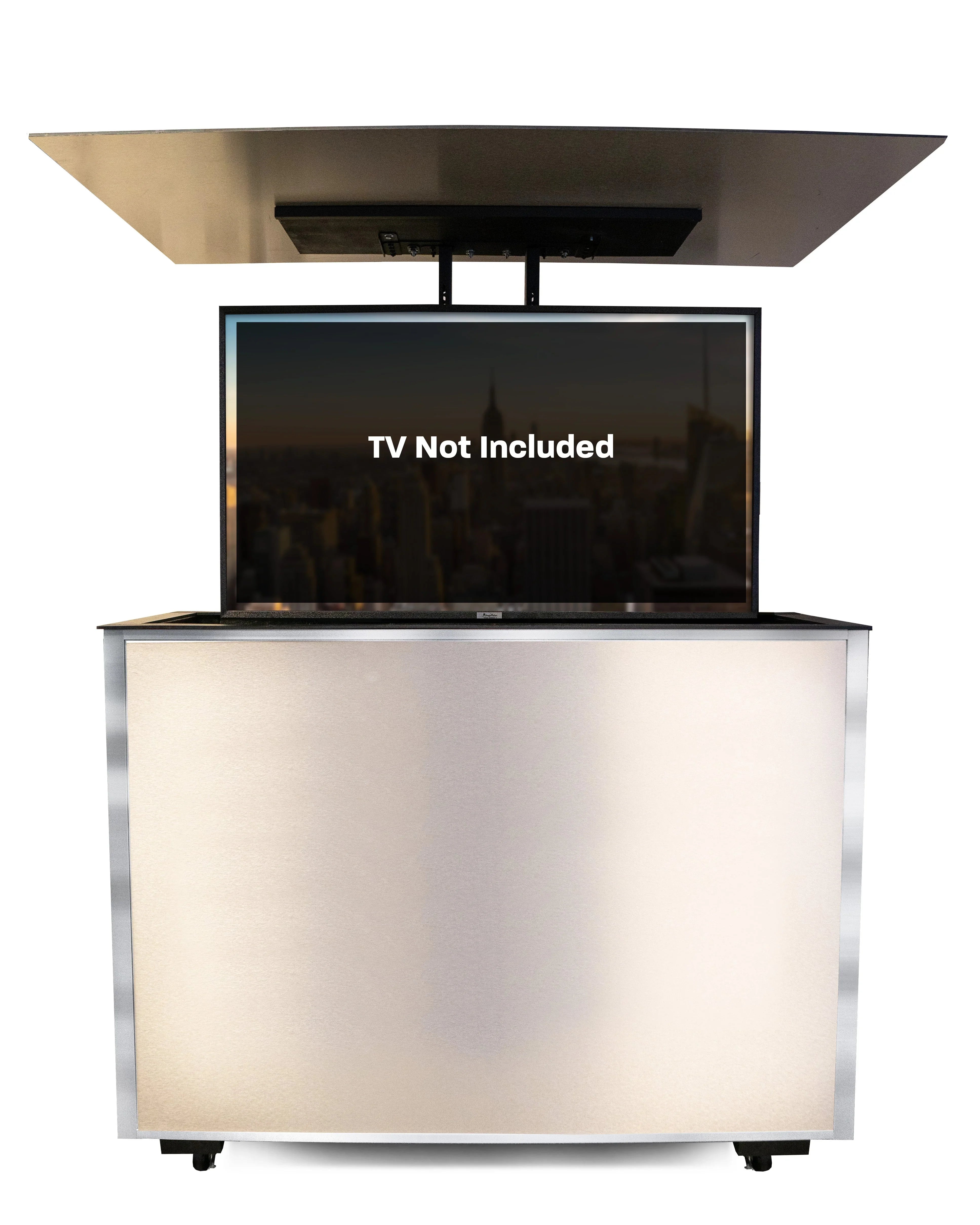 MirageVision 43" Outdoor TV Premium Lift Cabinet - Green Vista Living