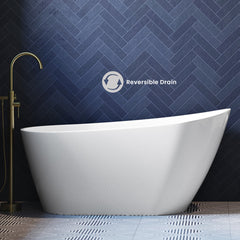 Swiss Madison Sublime 60" Single Slipper Freestanding Bathtub