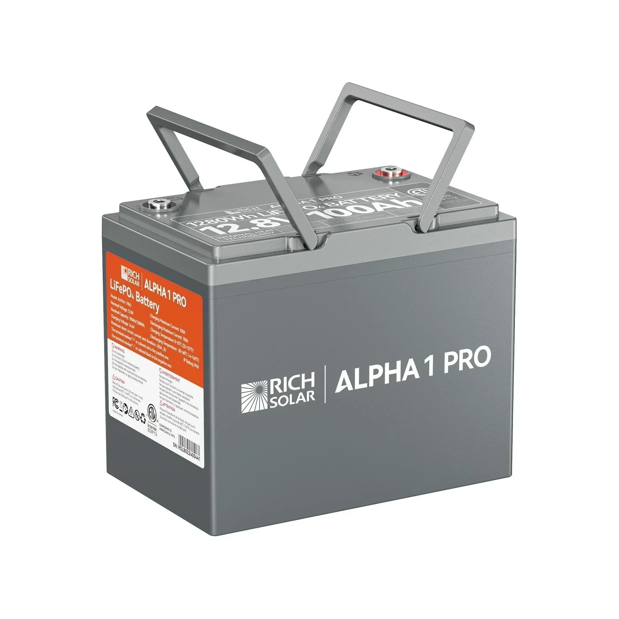 ALPHA 1 PRO | 12V 100Ah LiFePO4 Battery | Premium 12V Lithium Battery for Off-Grid, RVs, Boats | 7,000 Lifetime Cycles | 10 Year Warranty | UL1973 Certified - Green Vista Living