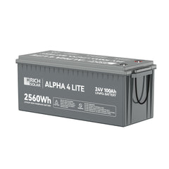 ALPHA 4 LITE | 24V 100Ah LiFePO4 Battery | Fast-Charging 24V Lithium Battery for RVs, Trailers, Vans, Boats, Off-Grid, Backup | 4,000 Lifetime Cycles | Best Value - Green Vista Living