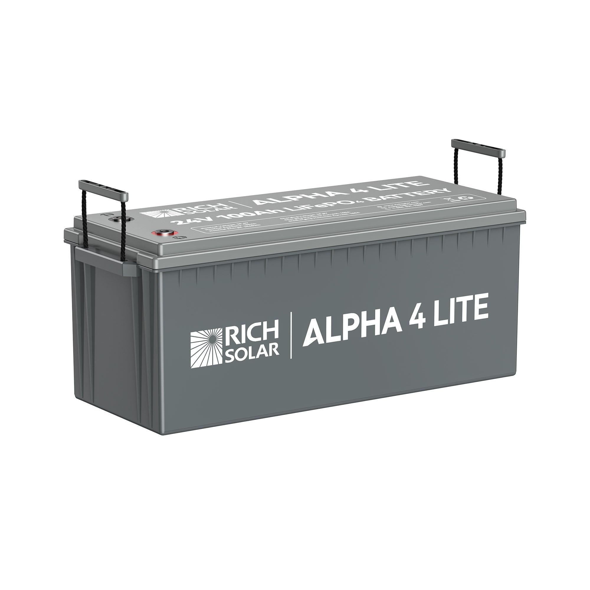 ALPHA 4 LITE | 24V 100Ah LiFePO4 Battery | Fast-Charging 24V Lithium Battery for RVs, Trailers, Vans, Boats, Off-Grid, Backup | 4,000 Lifetime Cycles | Best Value - Green Vista Living