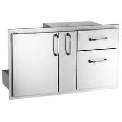 AOG 36" Door/Double Drawer Combo with Platter Storage - 18-36-SSDD