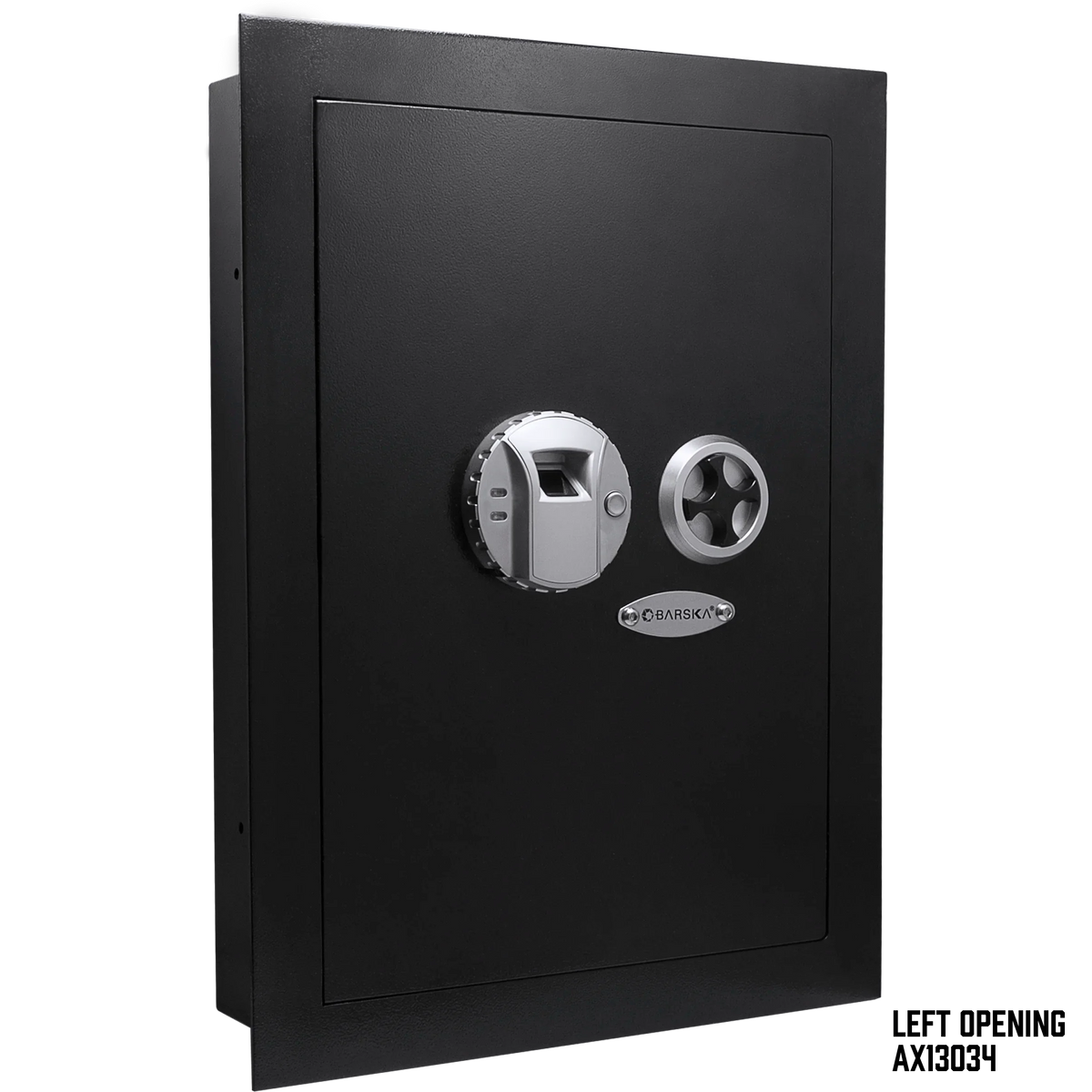 Barska 0.52 Cu. ft Black Biometric Wall Saf