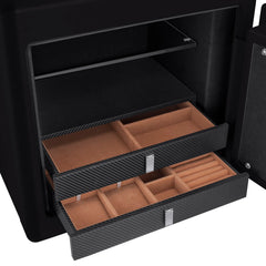 Barska 1.01 Cu. ft Keypad Fireproof Jewelry Safe, Black