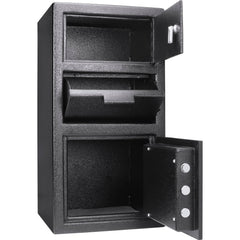 Barska 0.72/0.78 Cu. ft Dual Compartment Keypad Depository Safe