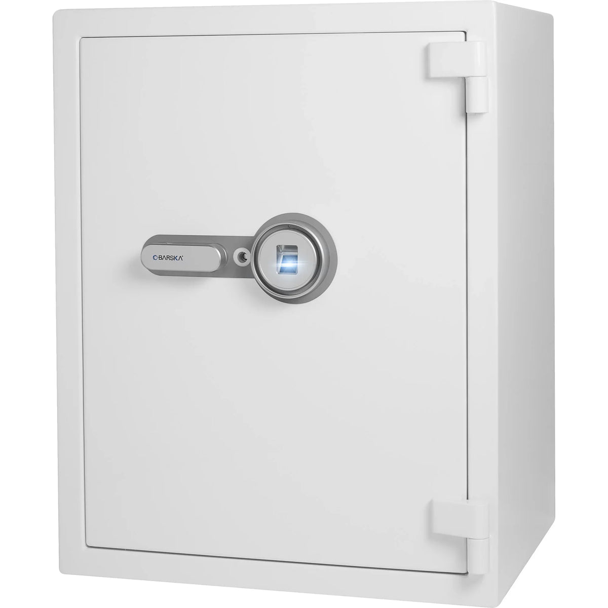 Barska 4.48 Cu. ft Biometric Fireproof Security Safe, White