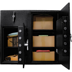 Barska 2.58/4.68 Cu. ft Dual Compartment Rotary Hopper Keypad Depository Safe
