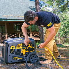 FIRMAN Power Equipment Gas Inverter Portable Generator 6650/5300 Watt 120/240V CO Alert
