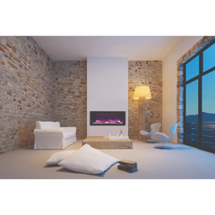 Amantii 40" Panorama Deep Lumina Indoor or Outdoor Electric Fireplace - Green Vista Living