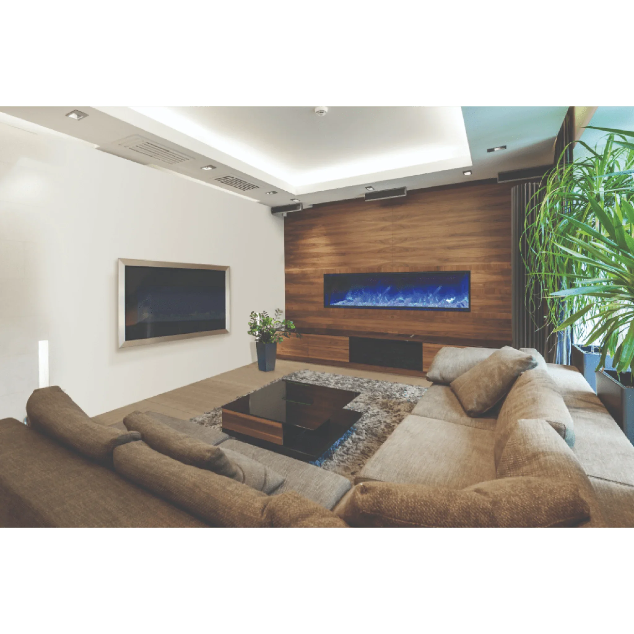 Amantii 40" Panorama Deep Lumina Indoor or Outdoor Electric Fireplace - Green Vista Living