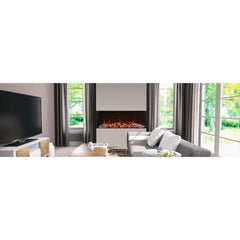 Amantii Tru-View XL XT 60" Three-Sided Electric Fireplace for Indoor or Outdoor Use