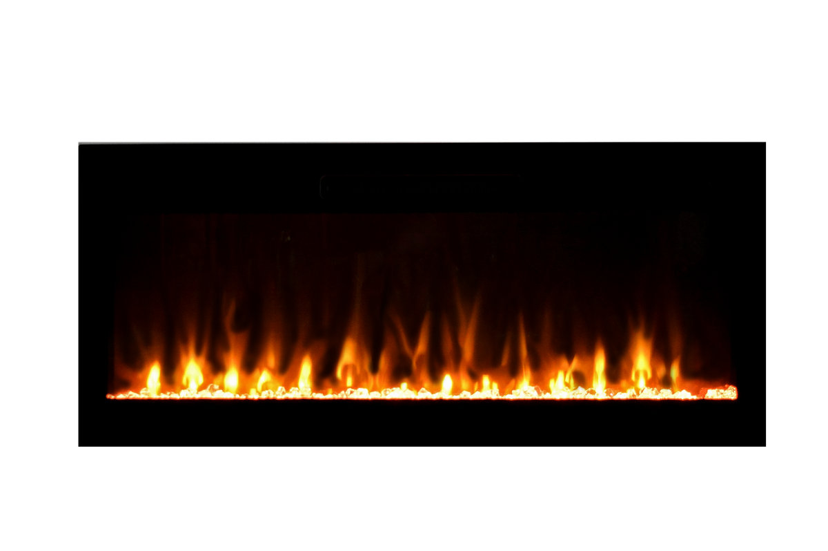 Amantii Fire & Ice Evolution 36" Linear Electric Fireplace with Frameless Display, WiFi & Multi-Color Flames