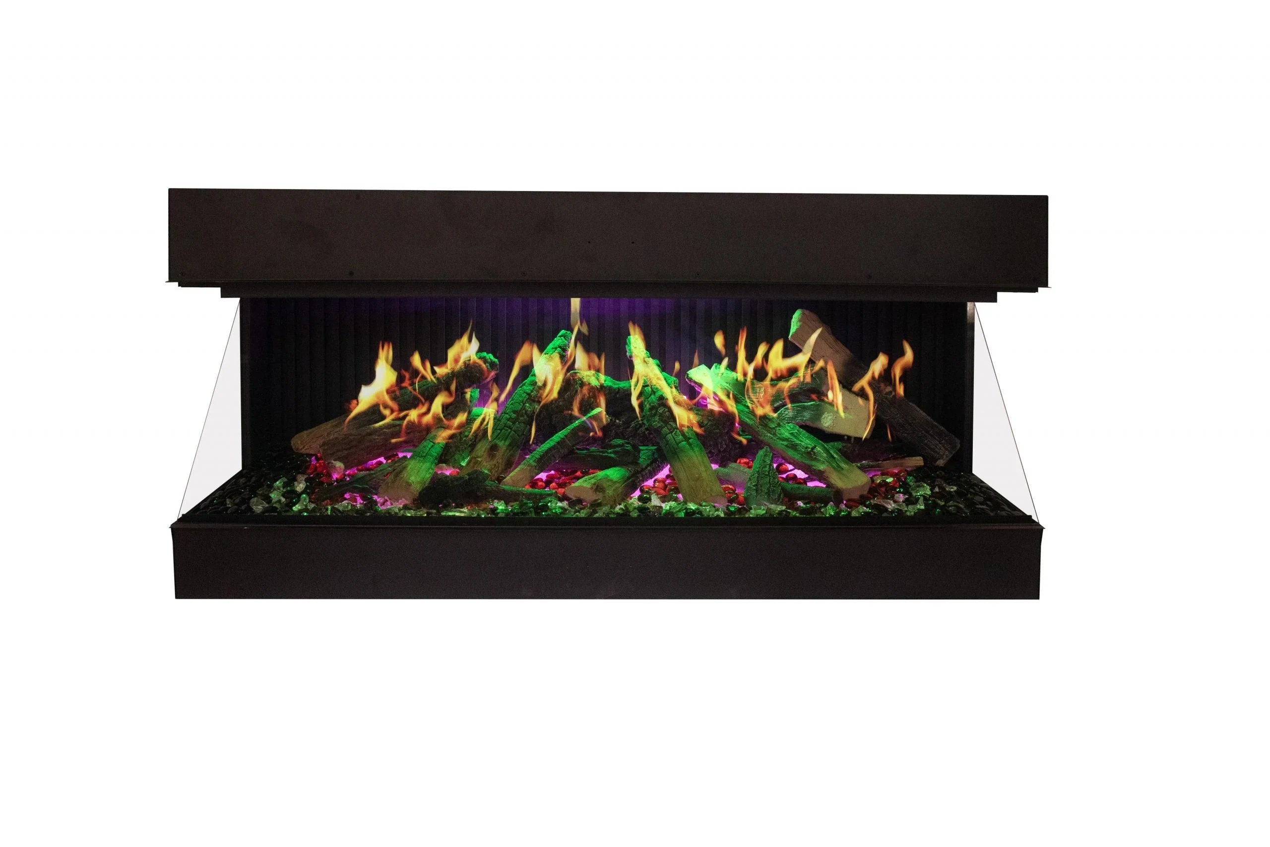 Amantii Signature MultiView Holo 55" 3-Sided Indoor Electric Fireplace - Green Vista Living