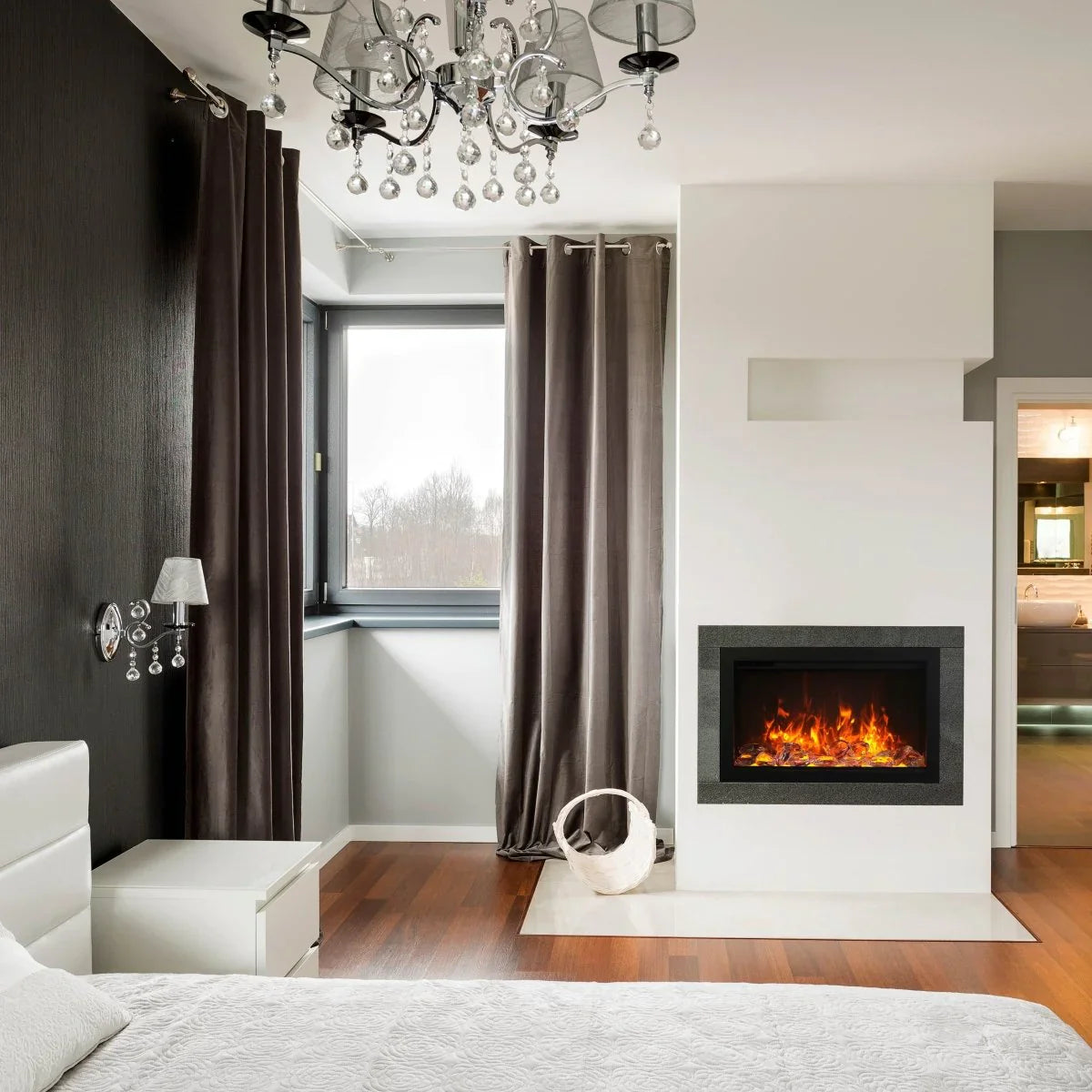 Amantii TRD-30 Traditional Indoor 30 Inch Built-In Electric Fireplace