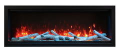 Amantii 30 inch Remii CLASSIC-SLIM-30 Steel Surround Classic Extra Slim Built In Electric Fireplace