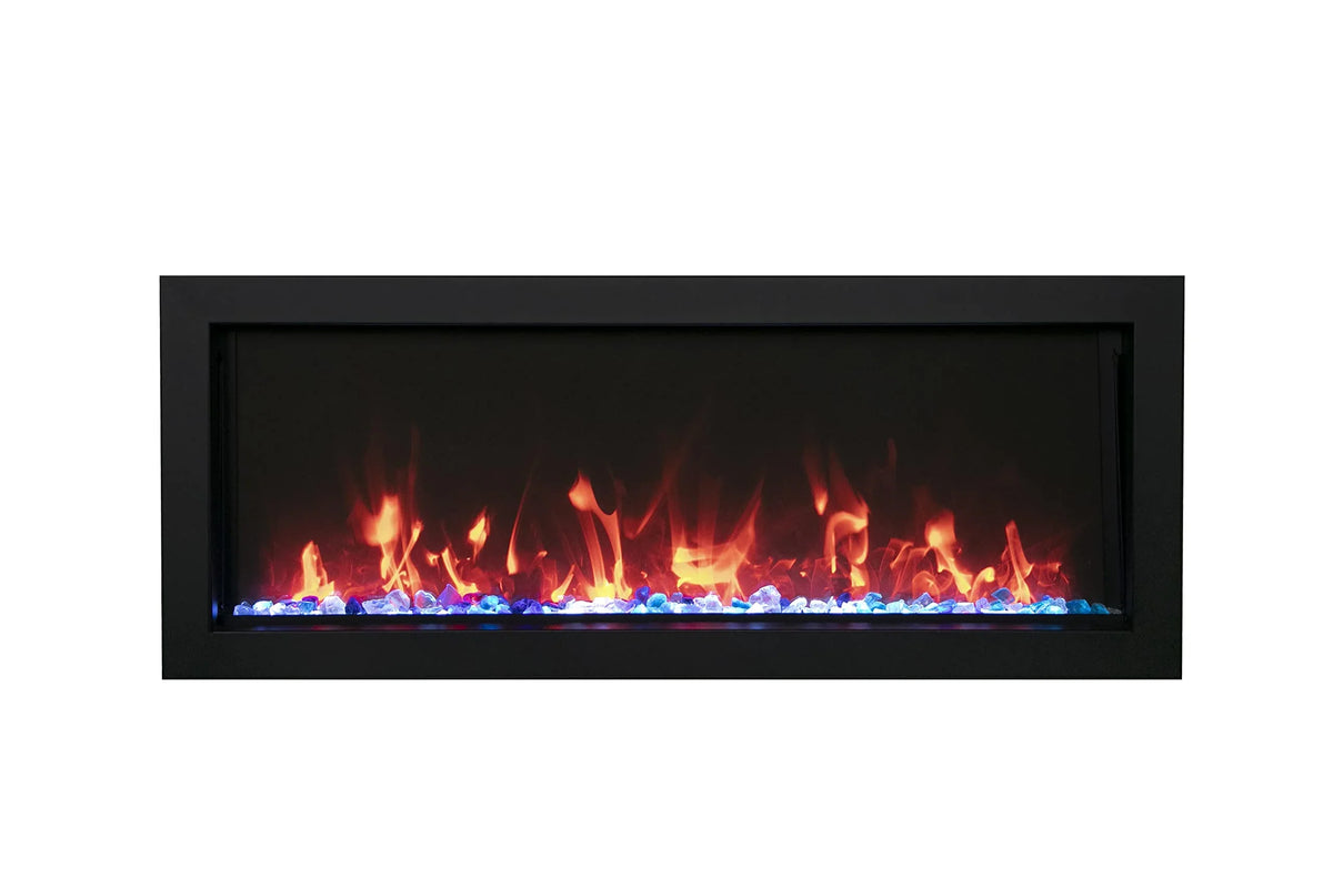 Remii 102735-XS Extra Slim 35 inch Built-in Indoor Outdoor Electric Fireplace - Green Vista Living