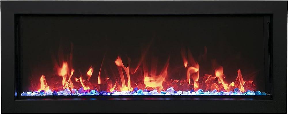 Remii 102735-XS Extra Slim 35 inch Built-in Indoor Outdoor Electric Fireplace - Green Vista Living