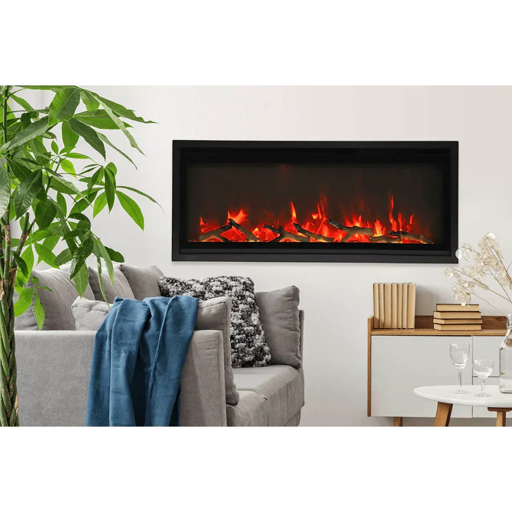Remii 102745-XS Extra Slim 45 inch Built-in Indoor Outdoor Electric Fireplace - Green Vista Living