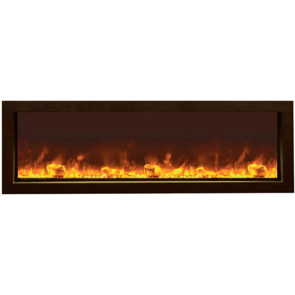 Remii 102745-XS Extra Slim 45 inch Built-in Indoor Outdoor Electric Fireplace - Green Vista Living