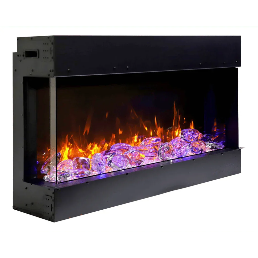 Remii 50-BAY-SLIM Indoor/Outdoor 50 inch 3 Sided Electric Fireplace - Green Vista Living