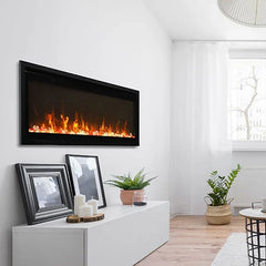 Remi Extra Tall 45 Inch Indoor / Outdoor Electric Fireplace - Green Vista Living