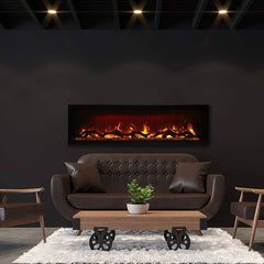 Amantii Remii 65 inch WM-SLIM-65 Smart Indoor Extra Slim Wall Mount Electric Fireplace