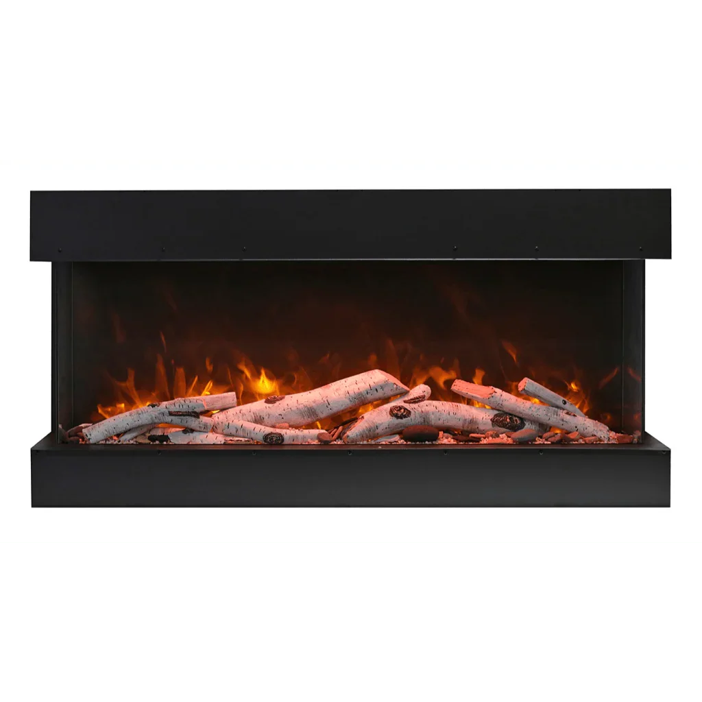 Remii 72-BAY-SLIM Indoor/Outdoor 72 inch 3 Sided Electric Fireplace - Green Vista Living
