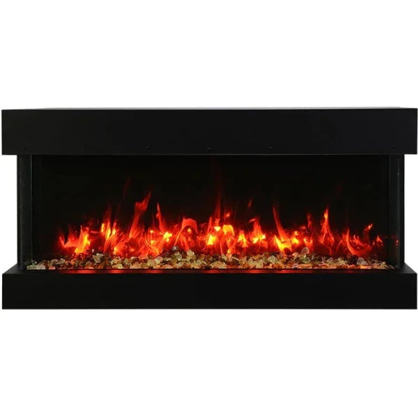 Remii 72-BAY-SLIM Indoor/Outdoor 72 inch 3 Sided Electric Fireplace - Green Vista Living