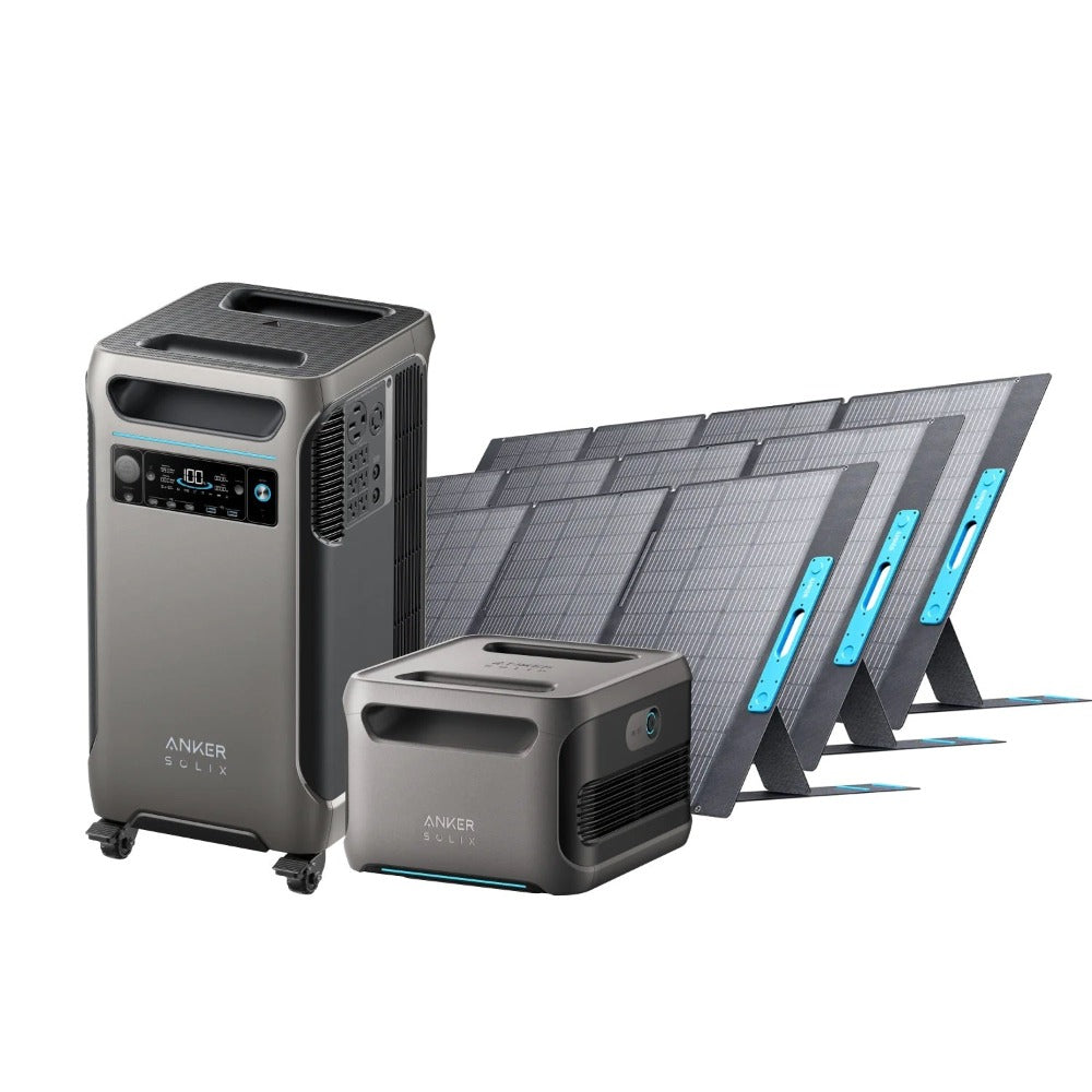 Anker SOLIX F3800 Solar Generator Kits (With a Free Anker SOLIX F3800 Protective Cover Bag)