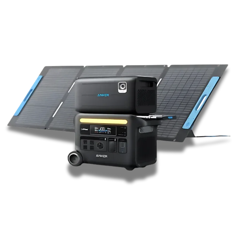 Anker SOLIX F2600 Solar Generator + BP2600 Expansion Battery - Green Vista Living