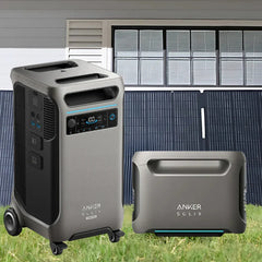 Anker SOLIX F3800 Plus Portable Power Station + Extra Battery + 400W Solar Panel (With a Free Anker SOLIX F3800 Plus Protective Cover Bag) - Green Vista Living