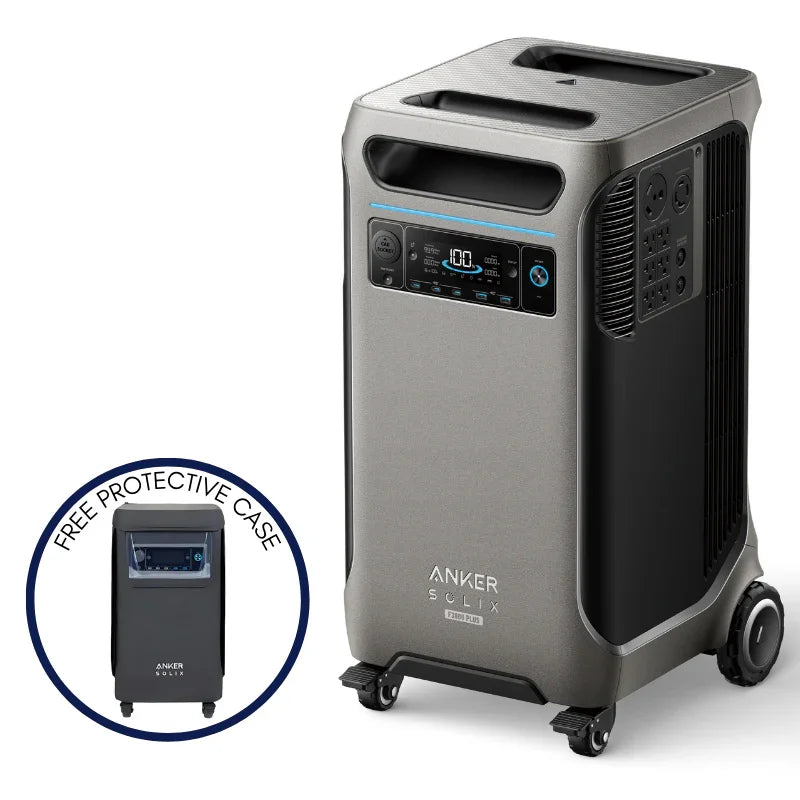 Anker SOLIX F3800 Plus Portable Power Station (With a Free Anker SOLIX F3800 Plus Protective Cover Bag) Anker