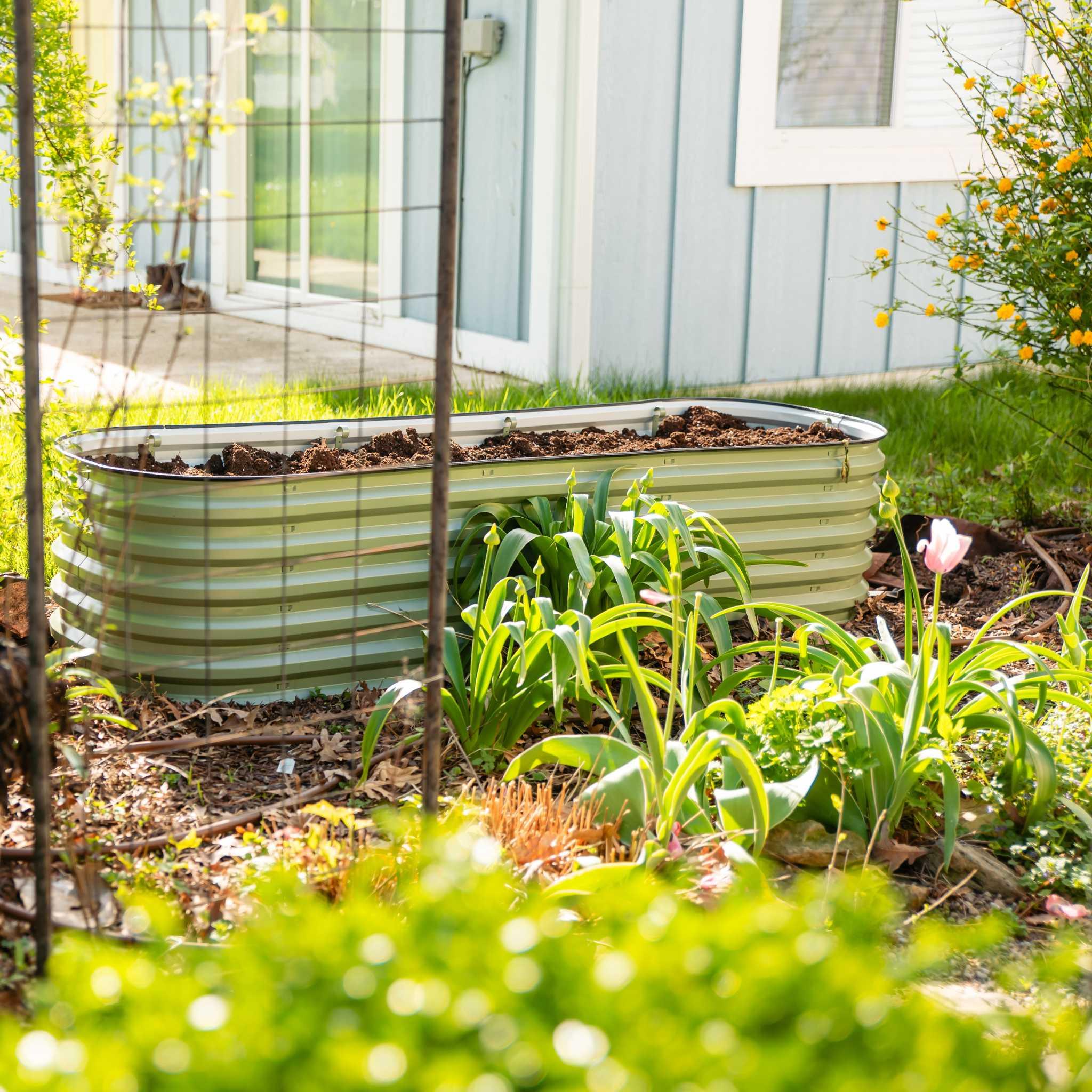 Bootstrap Farmer 17" Metal Modular Raised Garden Bed Kit | 6 in 1 "No Tools Needed" - Green Vista Living
