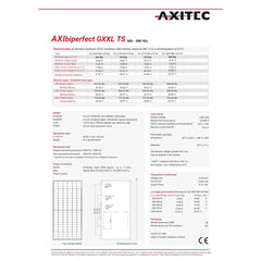 Axitec AC-580TGB/144TS 580Watt 144 Cell Bifacial Silver Frame Solar Panel