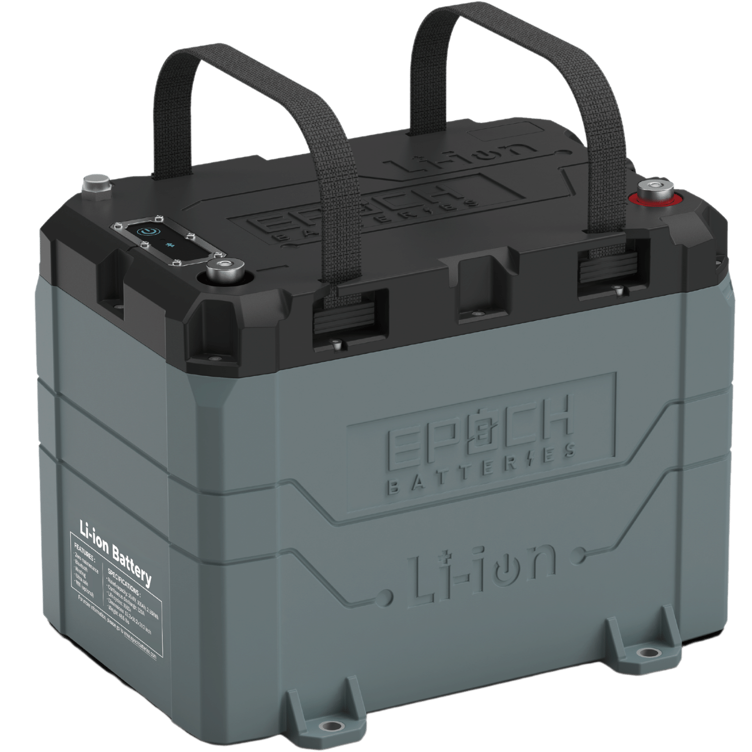 Epoch 24V 100Ah LiFePO4 Lithium Battery - Bluetooth, Heating, Waterproof Epoch Batteries