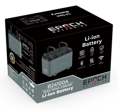 Epoch 24V 100Ah LiFePO4 Lithium Battery - Bluetooth, Heating, Waterproof Epoch Batteries