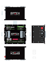 Epoch 36V 105Ah Lithium (LiFePO4) Golf Cart Battery - Complete Kit - Green Vista Living