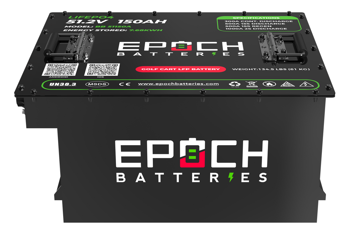 Epoch Batteries 48V 150Ah Golf Cart Battery Complete Kit - Lithium (LiFePO4)