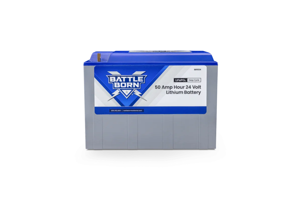 Battle Born 50Ah 24V LiFePO4 Deep Cycle Battery - Green Vista Living