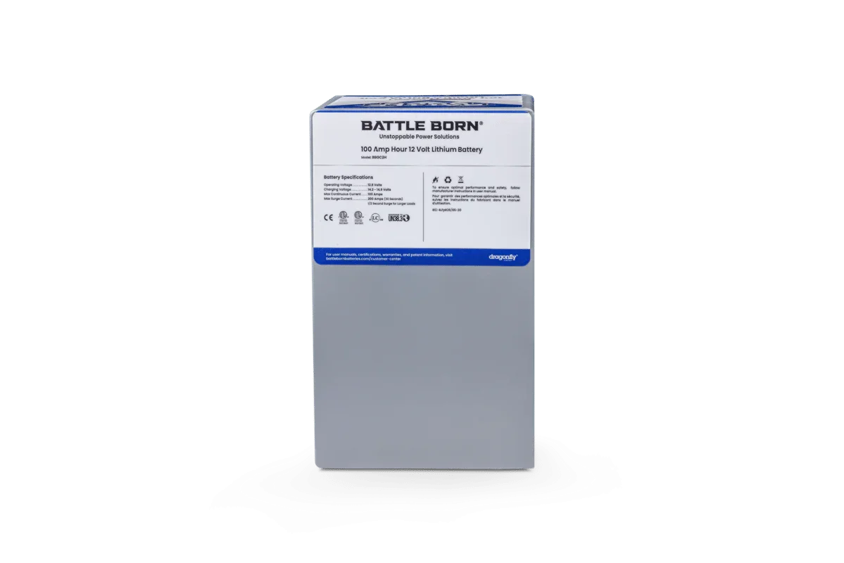 Battle Born 100Ah 12V GC2 LiFePO4 Heated Battery Kit - Green Vista Living