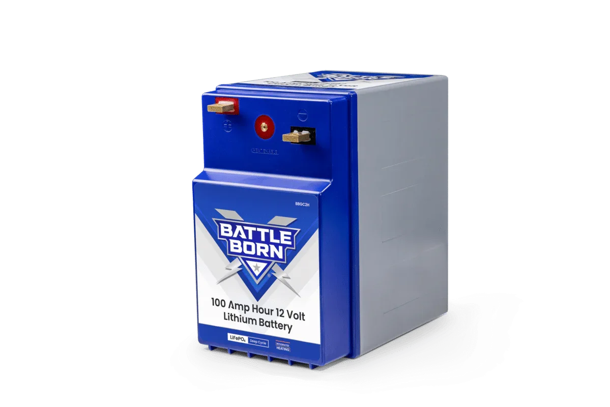 Battle Born 100Ah 12V GC2 LiFePO4 Heated Battery Kit - Green Vista Living