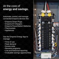 Emporia Vue 3 Home Energy Monitor | 8 Critical Load Sensors