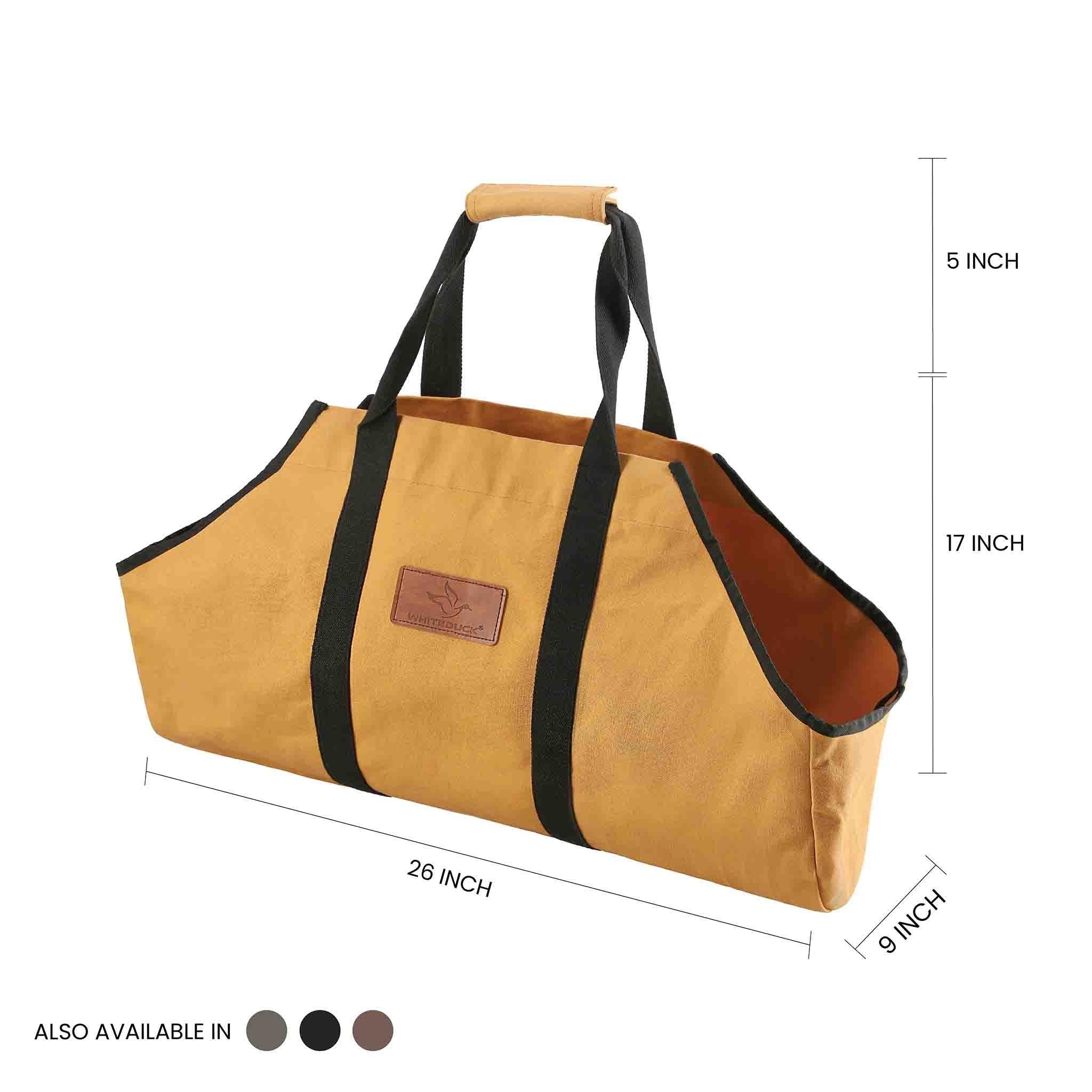 Boat Shape Canvas Firewood Log Carriers - Green Vista Living